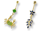 Bananes nombril plaqu� or articul�es