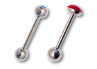 Barbells acier avec strass