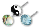 Clous d'oreille Argent logo