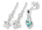 Pendants d'oreille Argent Zirconium