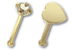 Bone de nez en or