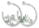 Anneaux Acier d�cor�s (cr�oles)