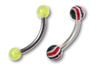 Micro-barbells boules acrylique