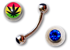 Micro-barbells logo ou strass
