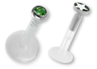 Micro-labrets bioplast logo ou strass