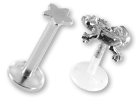 Micro-labrets avec motif