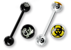 Barbells acier logo boule
