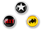 Boules m�tal logo pour tige 1.6mm