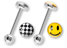 Barbells acier logo plat