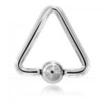 Anneau boule acier Triangle
