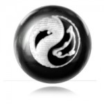 Boule laser Yin Yang Dauphin pour 1.2mm