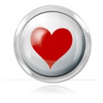 Boule acier logo Coeur fond blanc pour 1.2mm