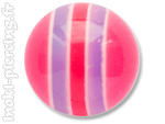 Boule acrylique Rayures pour 1.6mm