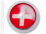 Boule acier logo Suisse pour 1.6mm