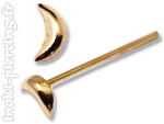 Clou de nez Lune Or 14K