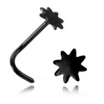 Stud de nez acier noir Soleil