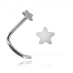 Stud de nez Titane anodis� �toile