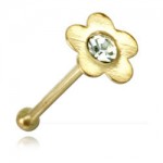 Bone de nez Or 9K Fleur