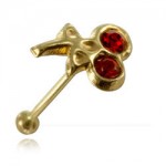 Bone de nez Or 9K Cerises