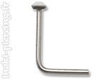Stud de nez acier avec mini strass 1.7mm