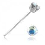 Clou de nez argent strass griff�