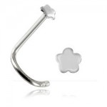 Stud de nez acier Fleur