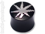 Plug corne et argent Cannabis