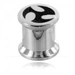 Plug vissable acier et acier noir Triskel
