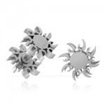 Faux plug d\'oreille acier Soleil