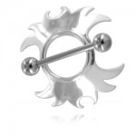 Bouclier de t�ton plaqu� argent Tribal B