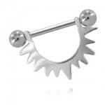 �trier de t�ton plaqu� argent Demi Soleil