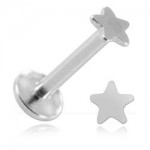 Micro labret acier vis interne �toile