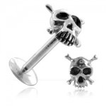 Micro labret acier vis interne Cr�ne