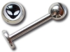 Micro labret acier logo Roswell