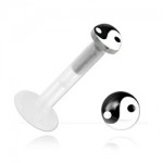 Micro labret BioSafe pour Madonna logo Yin Yang