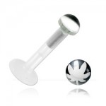 Micro labret BioSafe pour Madonna logo Cannabis