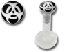 Micro labret bioplast pour Madonna logo Bio Hazard