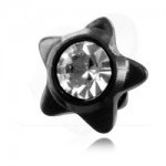 �toile acier noir avec strass pour micro-dermal 1.6mm