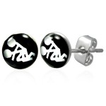 Clous d\'oreille acier logo Porn Star
