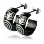 Anneaux acier noir Circles