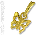 Piercing d'ongle mobile plaqu� or 18k Papillon