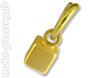 Piercing d'ongle mobile plaqu� or 18k Cube