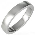 Anneau alliance acier 4mm