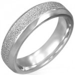 Anneau alliance acier Diamond Dust