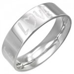 Anneau acier plat Love