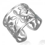 Anneau large r�glable Fleurs