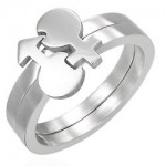 Anneau double Homme Femme