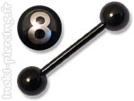 Barbell Acier Noir laser 8 Pool