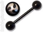 Barbell Acier Noir laser Triskel