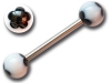 Barbell de langue boules fluos Fleur